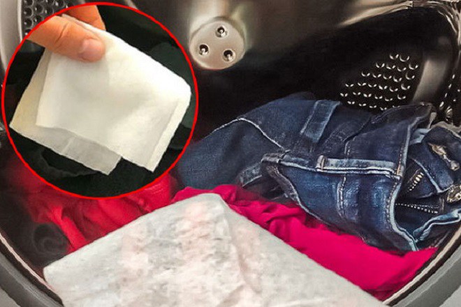 Bỏ 3 tờ khăn ướt vào máy giặt, thứ lấy ra sau khi giặt quần áo xong sẽ khiến bạn kinh ngạc - 1